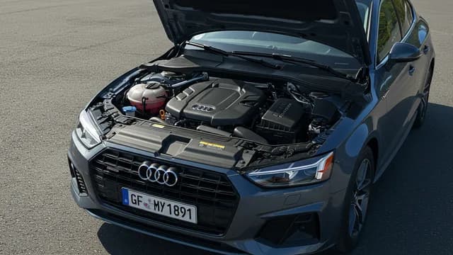 2025 Audi A5 — Audi A5 P2D8F00 engine oil pressure