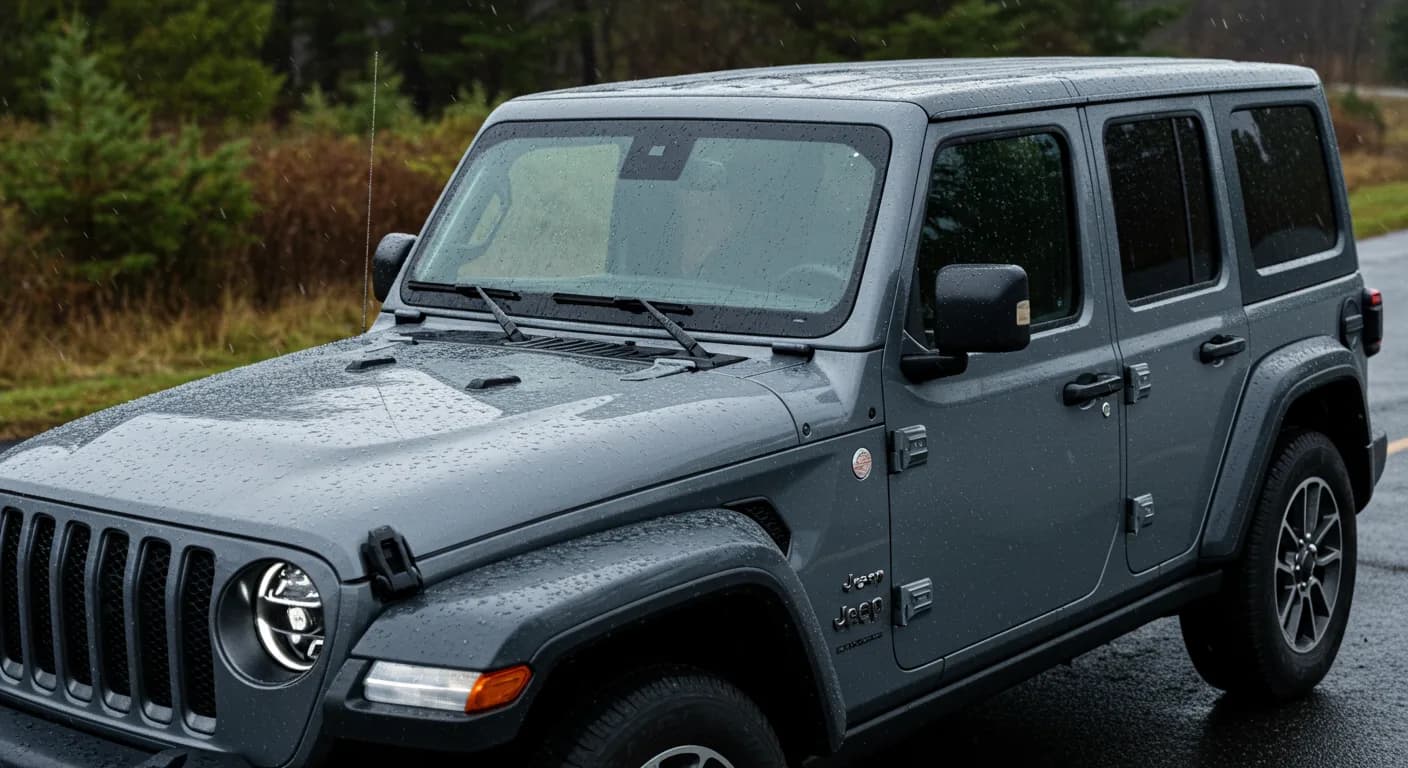 2025 Jeep Wrangler — Jeep Wrangler roof rail seal