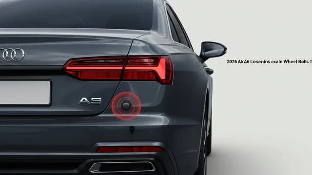 2026 Audi A6 — 2026 Audi A6 loosening wheel bolts