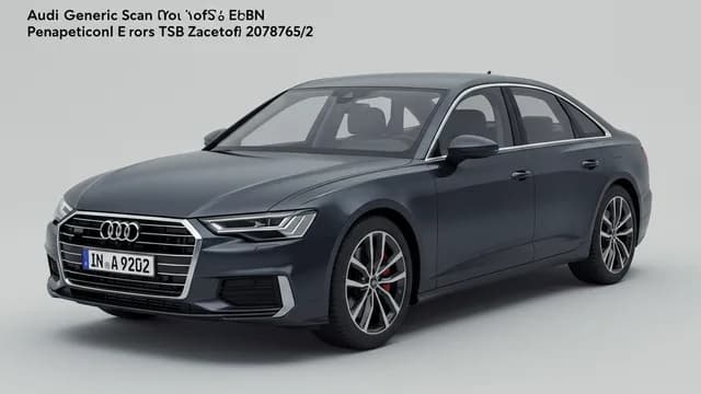 2026 Audi A6 — Audi generic scan tool errors