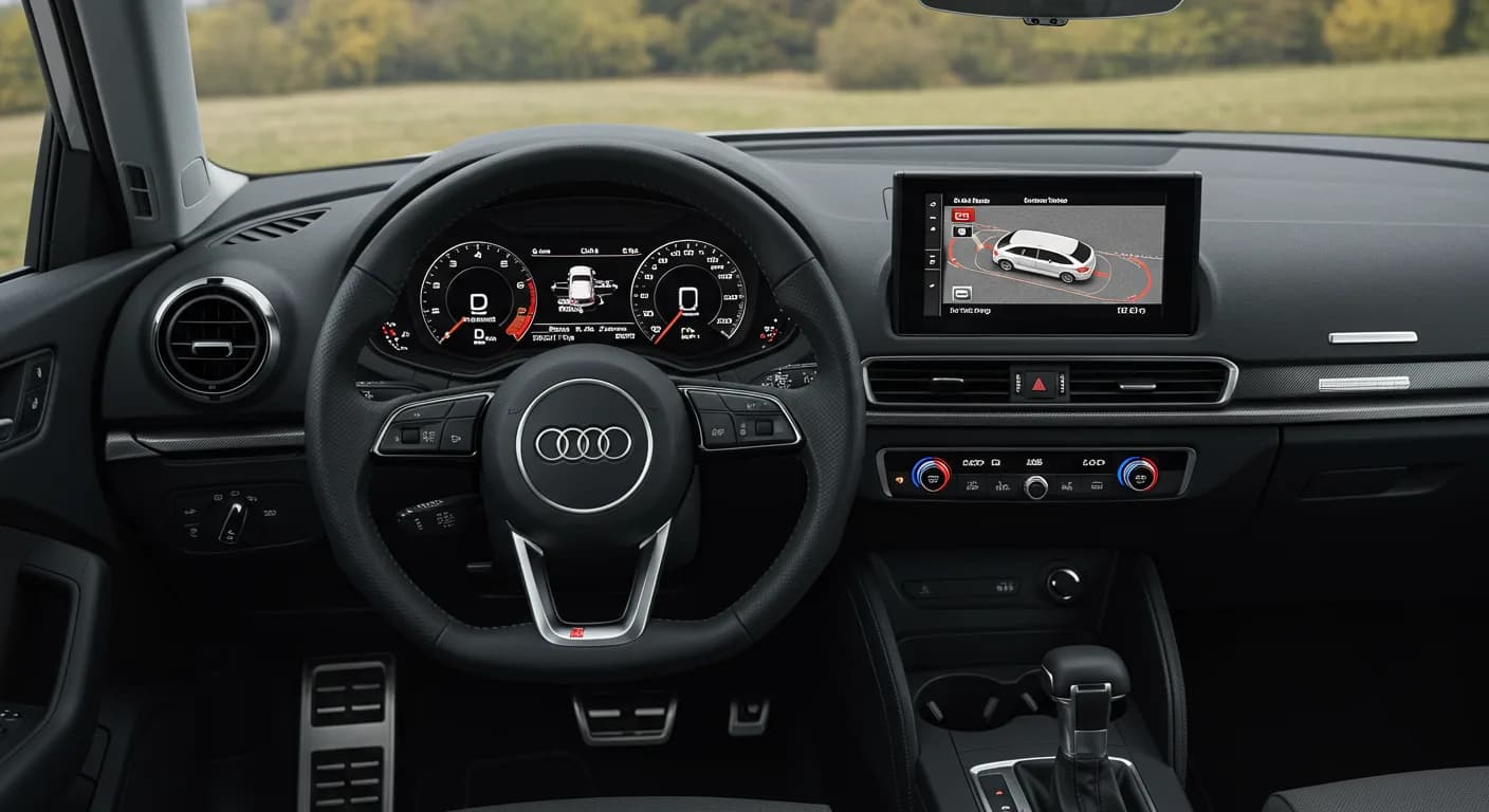 2026 Audi S3 — 2026 Audi active front assist intervening