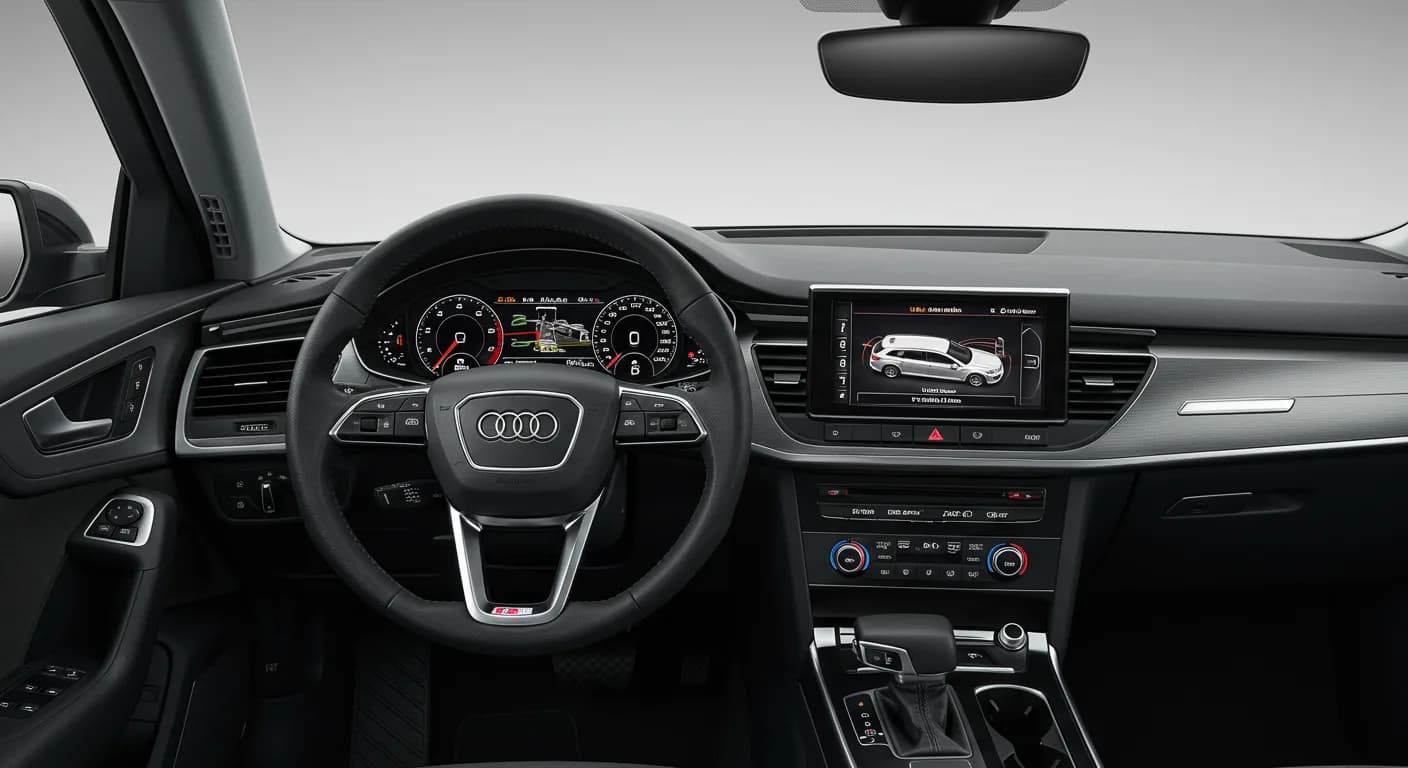 2026 Audi A6 — Audi emergency assist activated