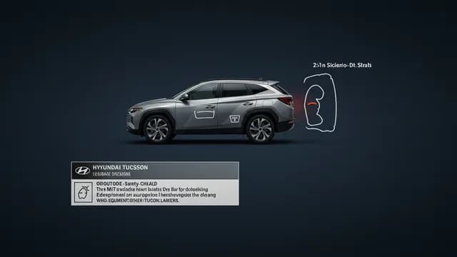 2025 Hyundai Tucson — Hyundai Tucson airbag label
