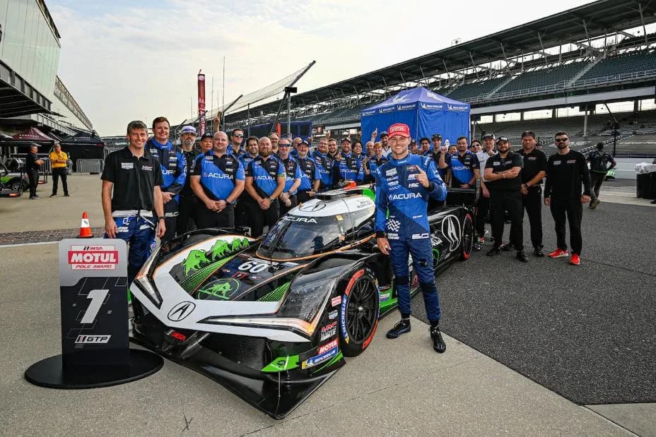 Tom Blomqvist secures front-row start for Acura ARX-06 at Indianapolis Motor Speedway