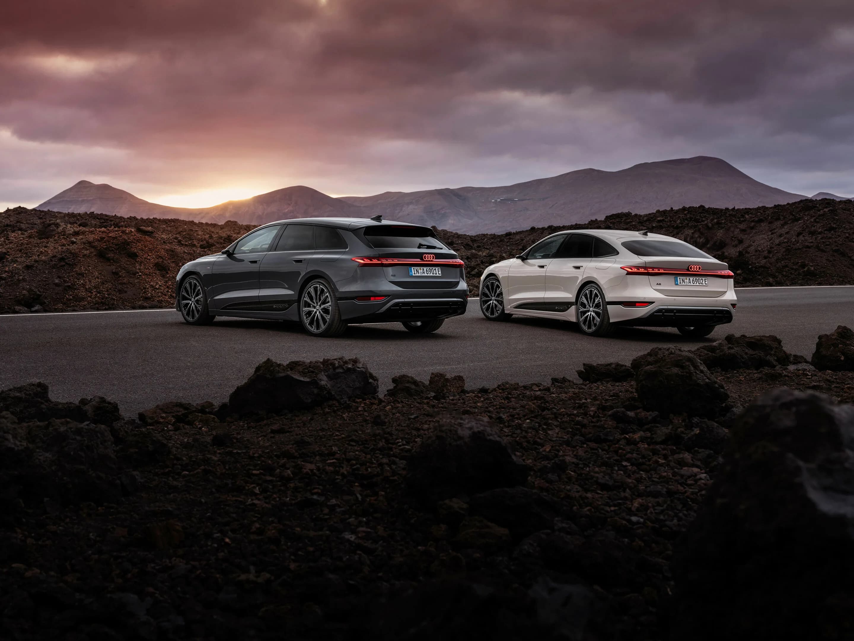 Audi A6 Avant e-tron / Audi A6 Sportback e-tron - Static photo,
Colours: Magnet grey, Siam beige metallic
