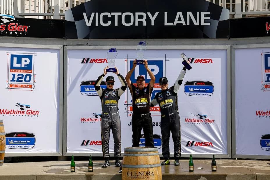 TCR Podium, #5: KMW Motorsports With TMR Engineering, Honda Civic FL5 TCR, TCR: Tim Lewis, Rocco Pasquarella