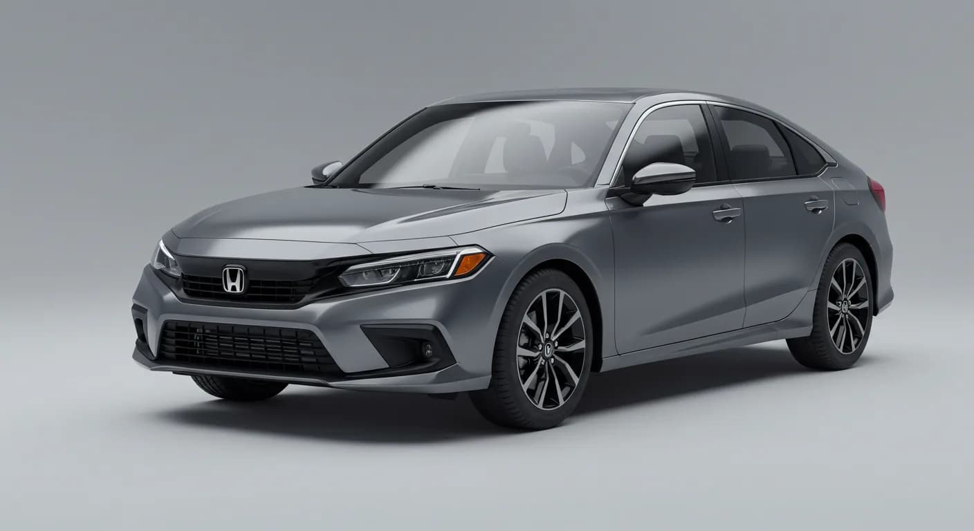 2022 HONDA Civic safety profile — editorial illustration