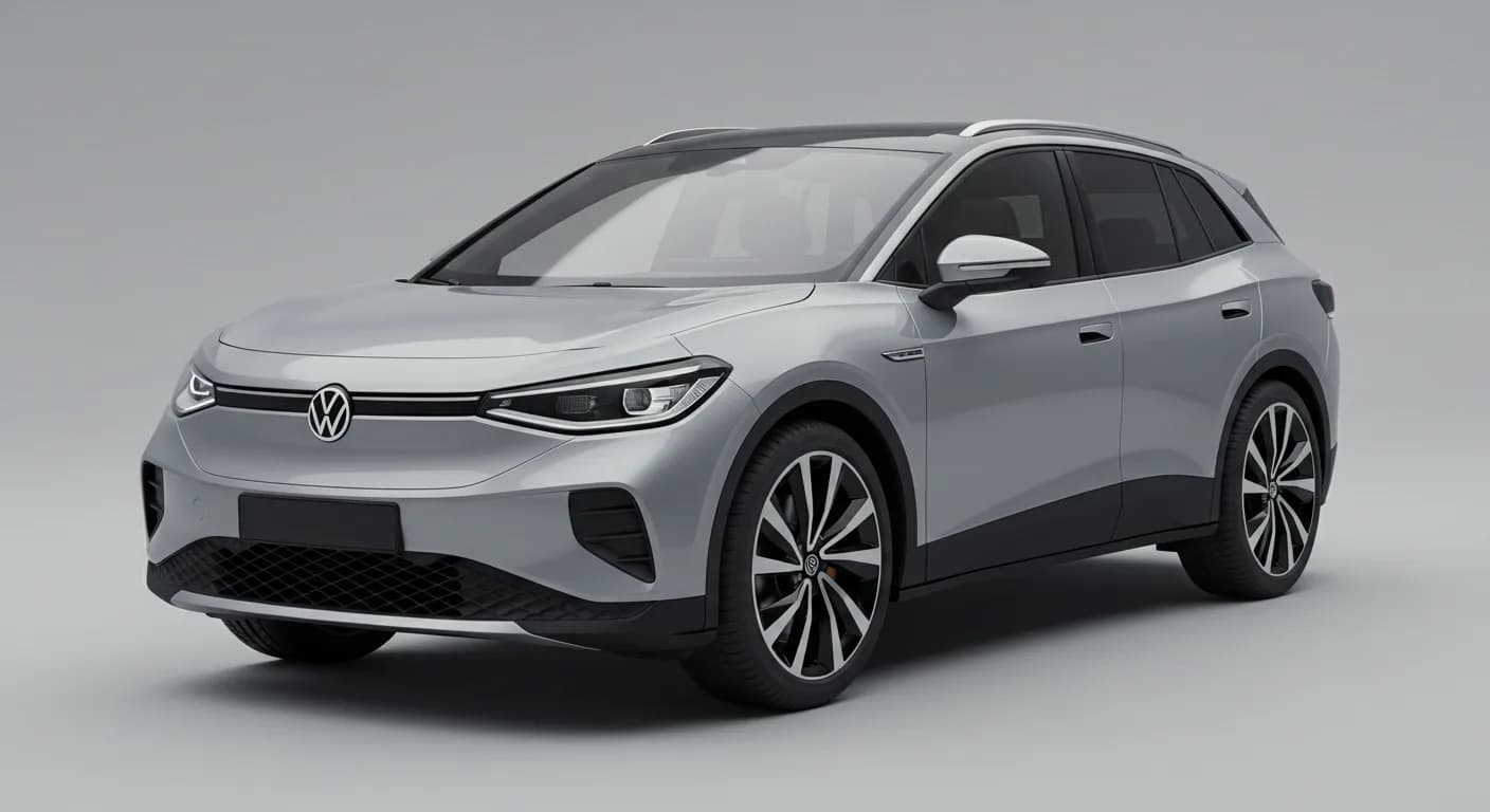 2024 VOLKSWAGEN ID.4 safety profile — editorial illustration