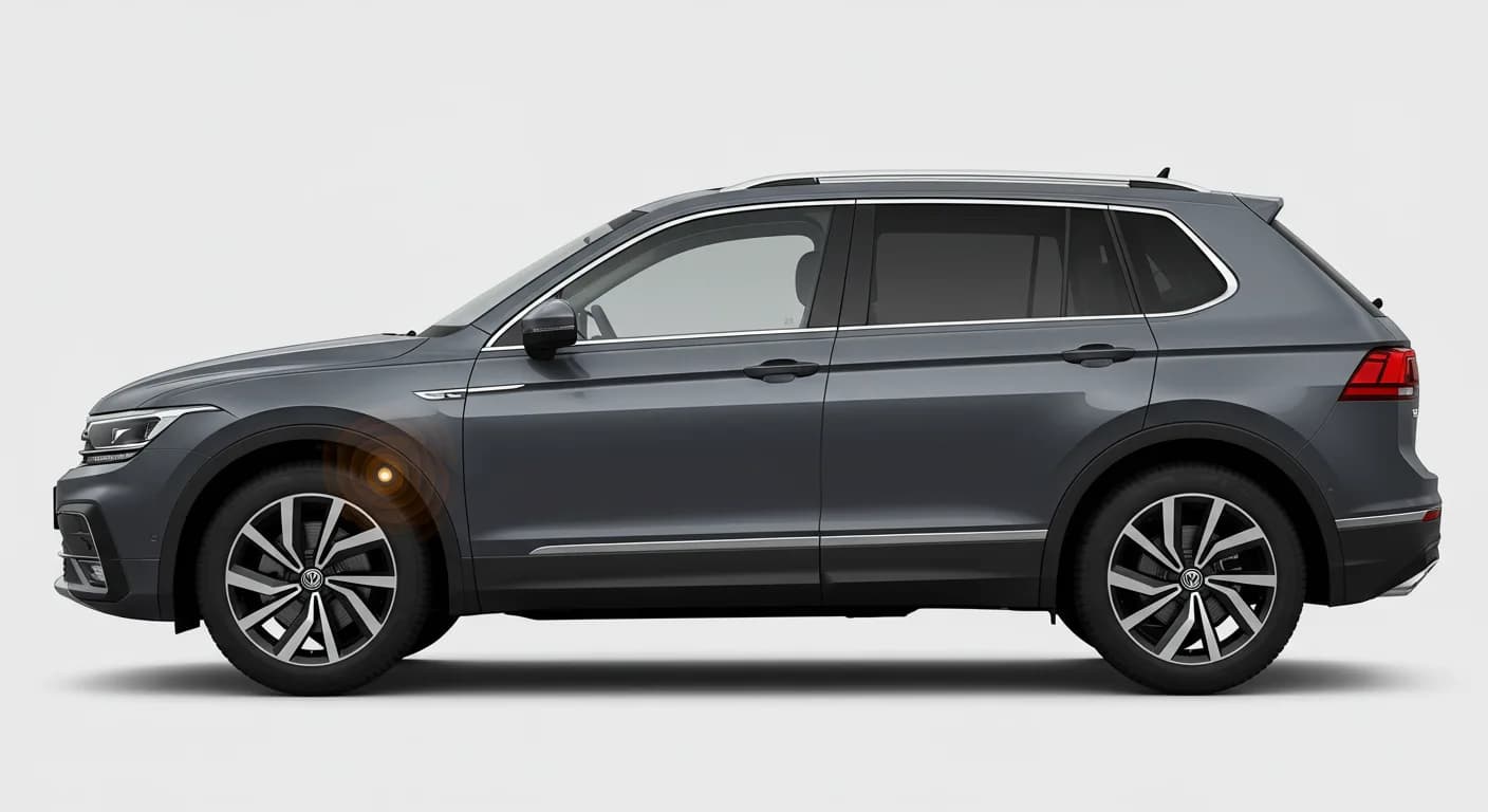 2022 VOLKSWAGEN Tiguan safety profile — editorial illustration