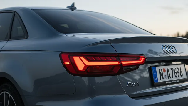 2021 Audi A4 — 2021 Audi A4 tail lamp warning