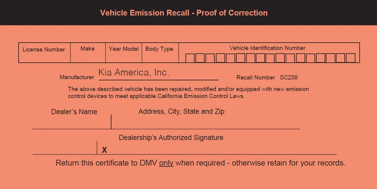 2023 Kia Sportage — manufacturer_communication document image 1