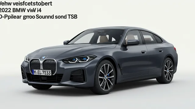 2022 BMW i4 — 2022 BMW i4 D-pillar groaning sound