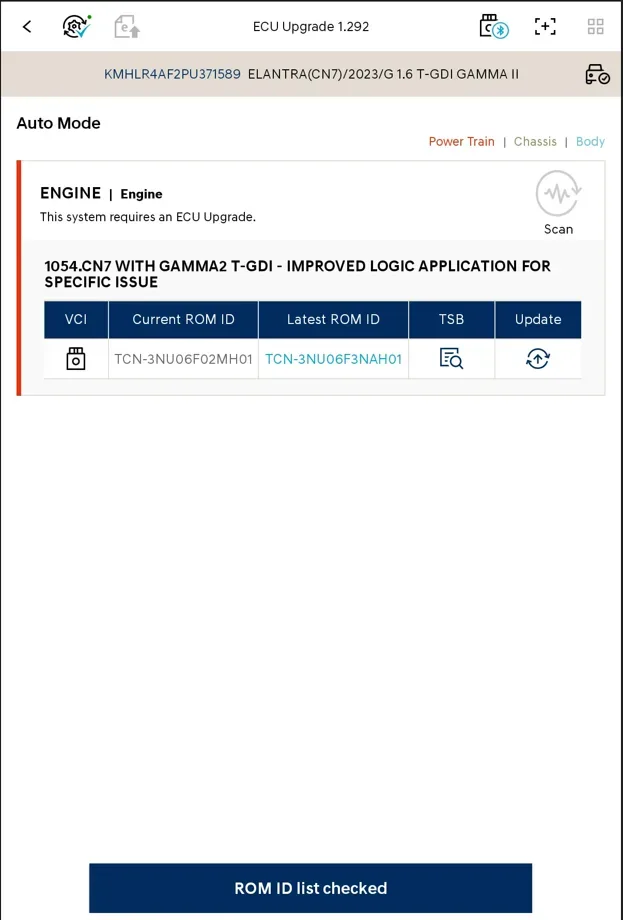 2022 Hyundai Elantra — manufacturer_communication document image 1