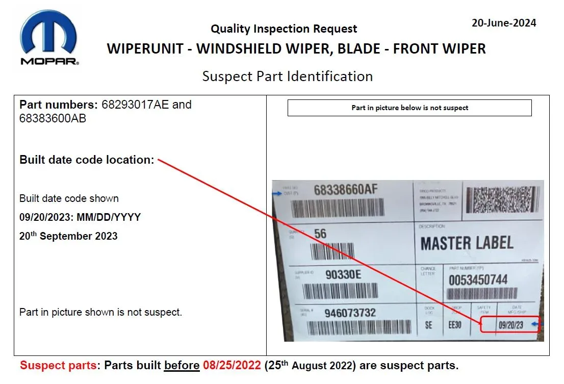 2023 Jeep Wrangler — manufacturer_communication document image 1