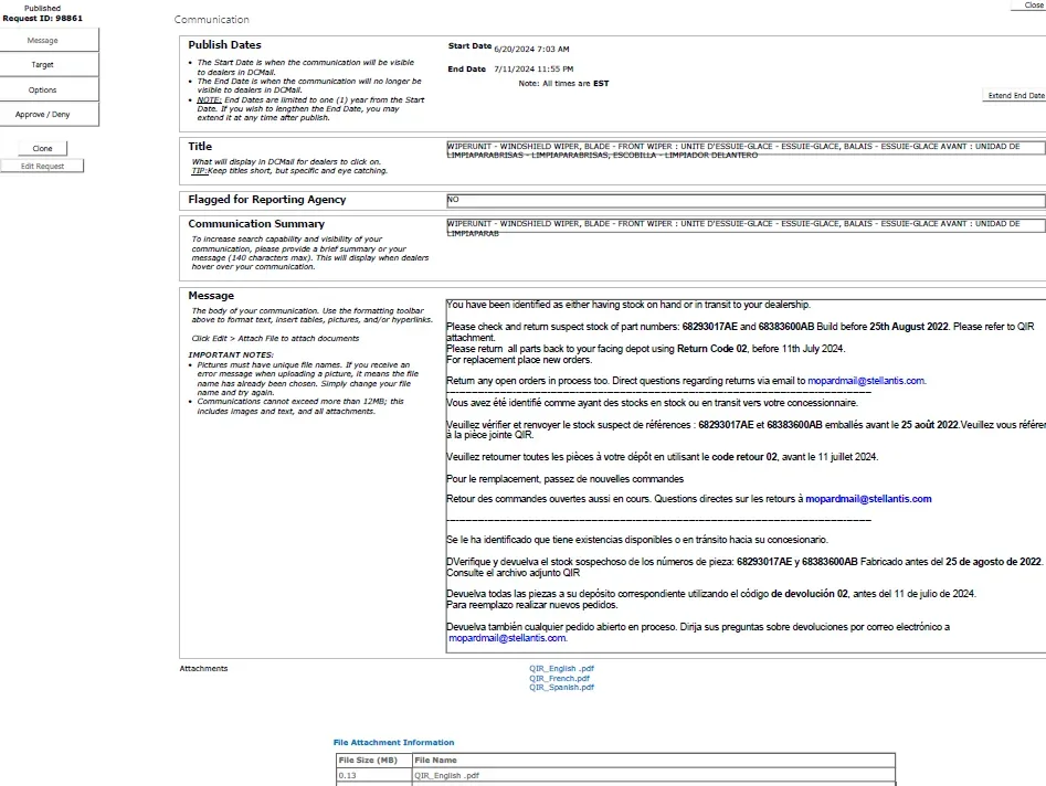 2023 Jeep Wrangler — manufacturer_communication document image 4