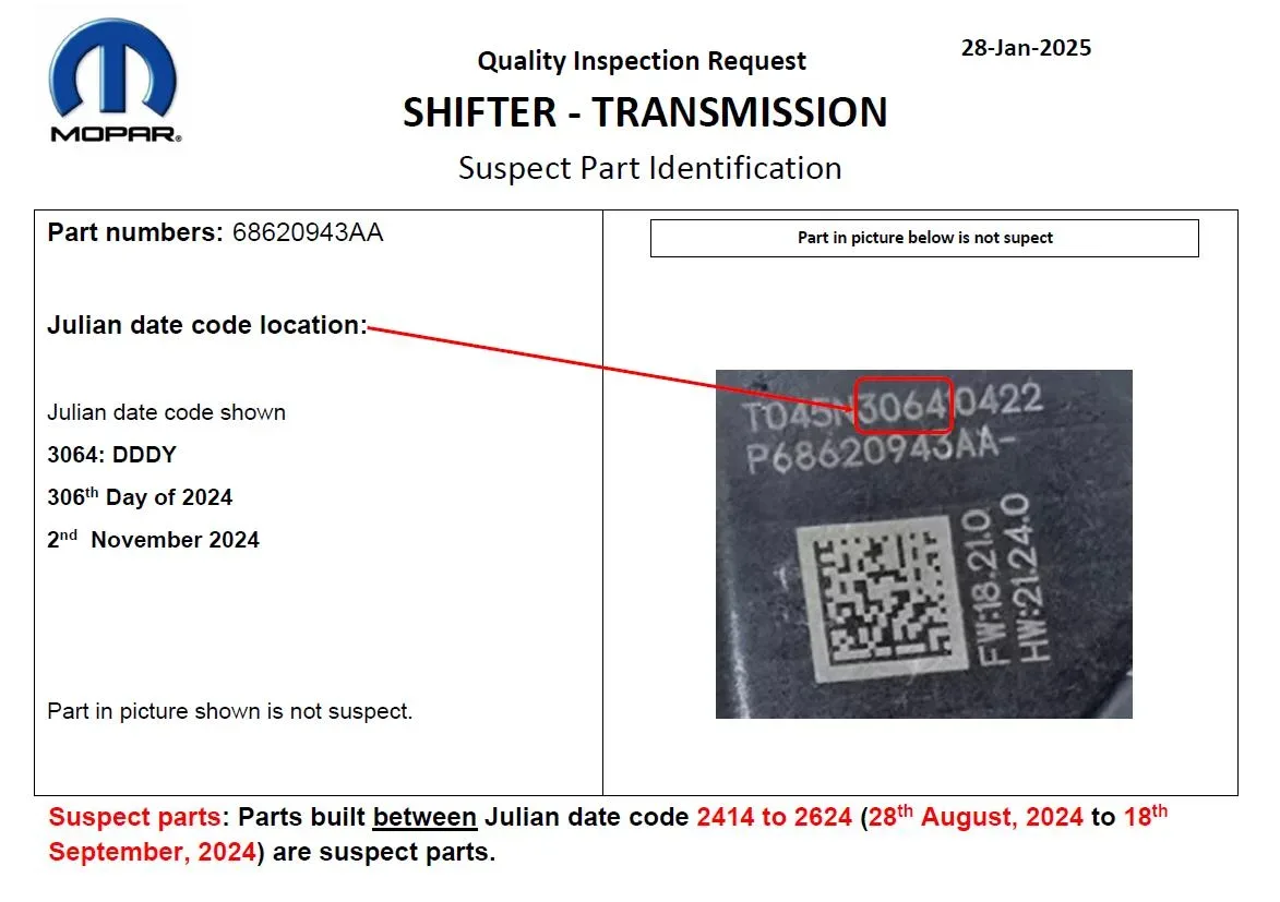 2025 Jeep Wrangler — manufacturer_communication document image 1