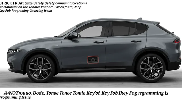 2024 Alfa Romeo Tonale — Alfa Romeo Tonale key fob programming