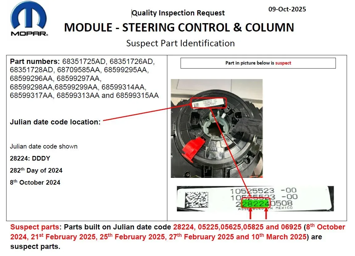 2021 Jeep Wrangler — manufacturer_communication document image 1
