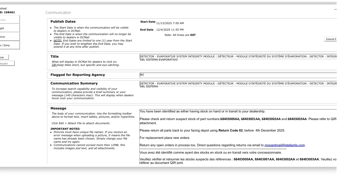 2025 Jeep Wrangler — manufacturer_communication document image 4