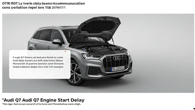 2023 Audi Q7 — Audi Q7 engine start delay