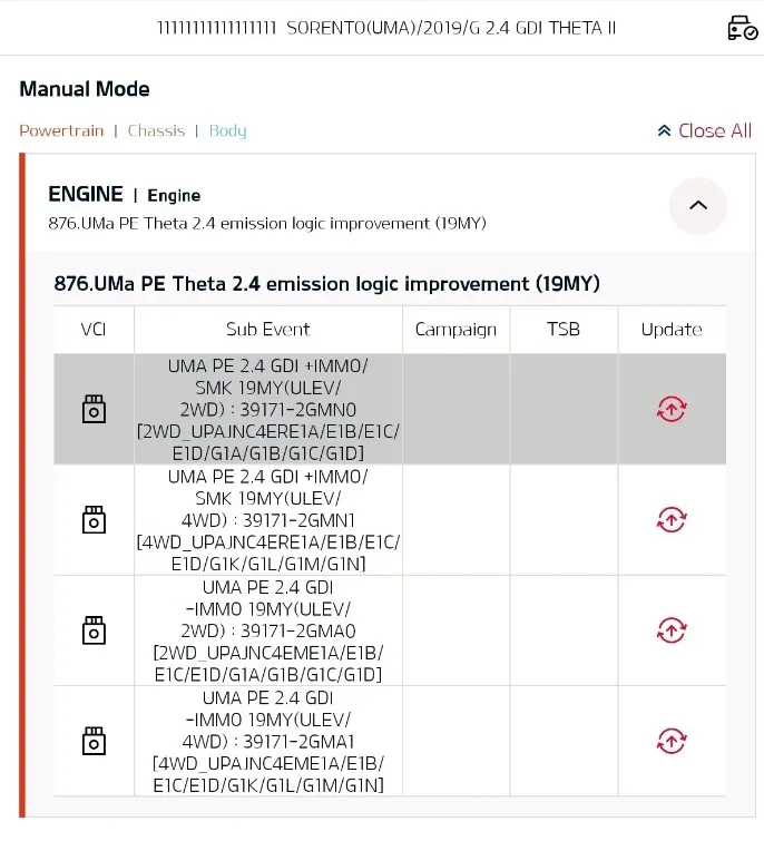 2021 Kia Sportage — manufacturer_communication document image 1