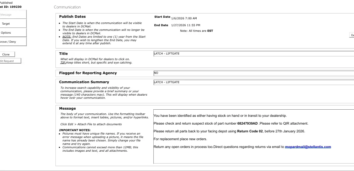 2023 Jeep Compass — manufacturer_communication document image 2