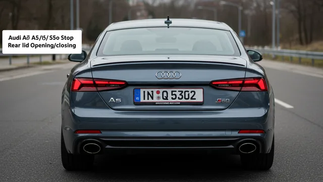 2025 Audi A5 — Audi A5 rear lid stops