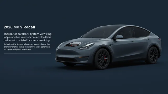 2026 TESLA Model Y — 2026 Tesla Model Y recall