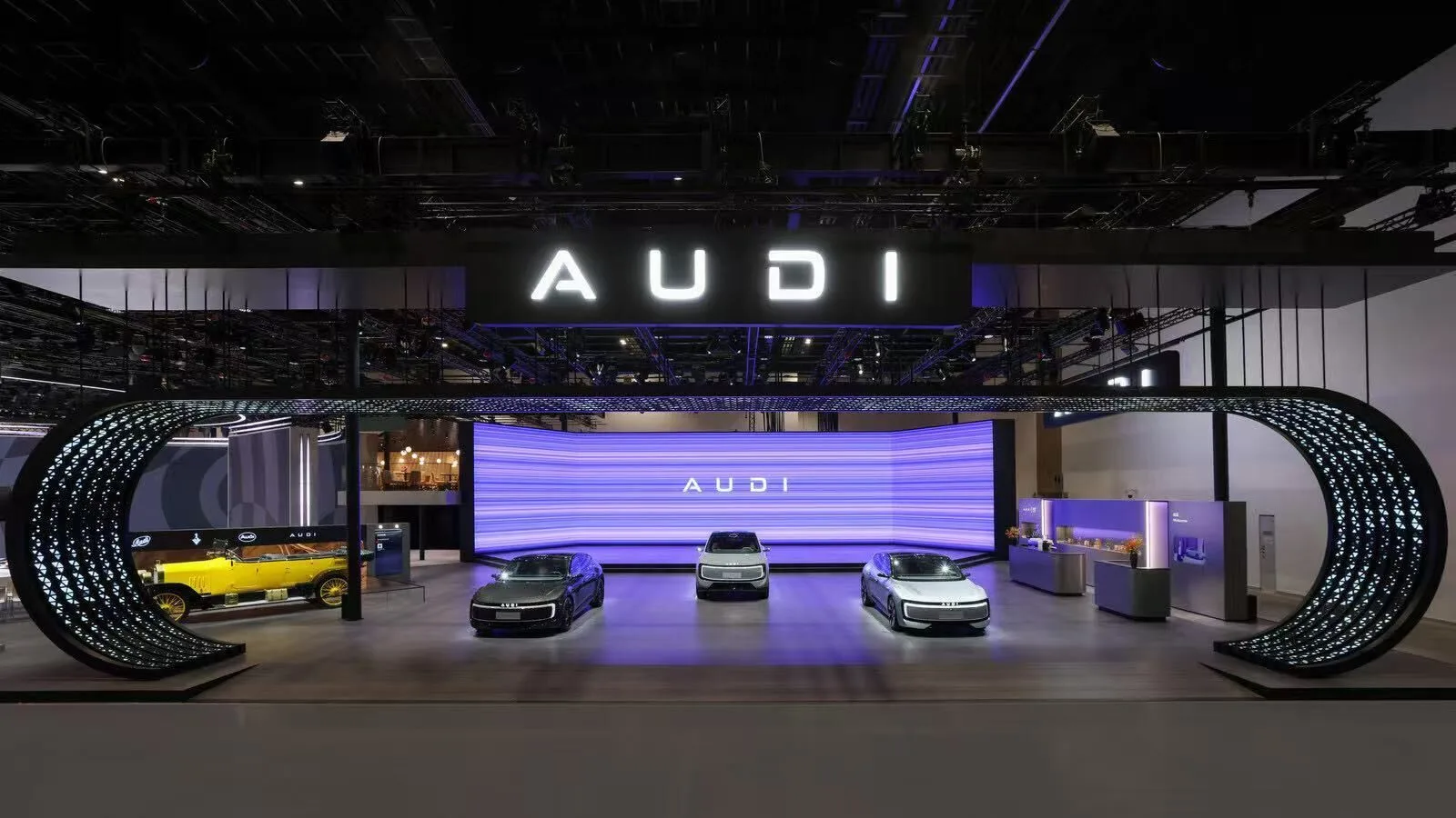 Audi at Auto China 2026 - Audi and its joint venture partners showcase their latest models at Auto China 2026 in Beijing. Pictured: impressions of the AUDI brand presence.