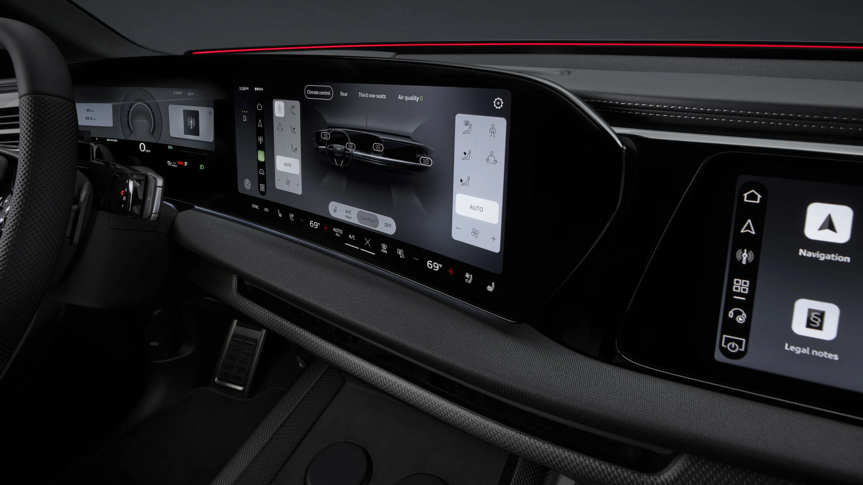 Audi Q9 - Studio photo, interior, digital stage
