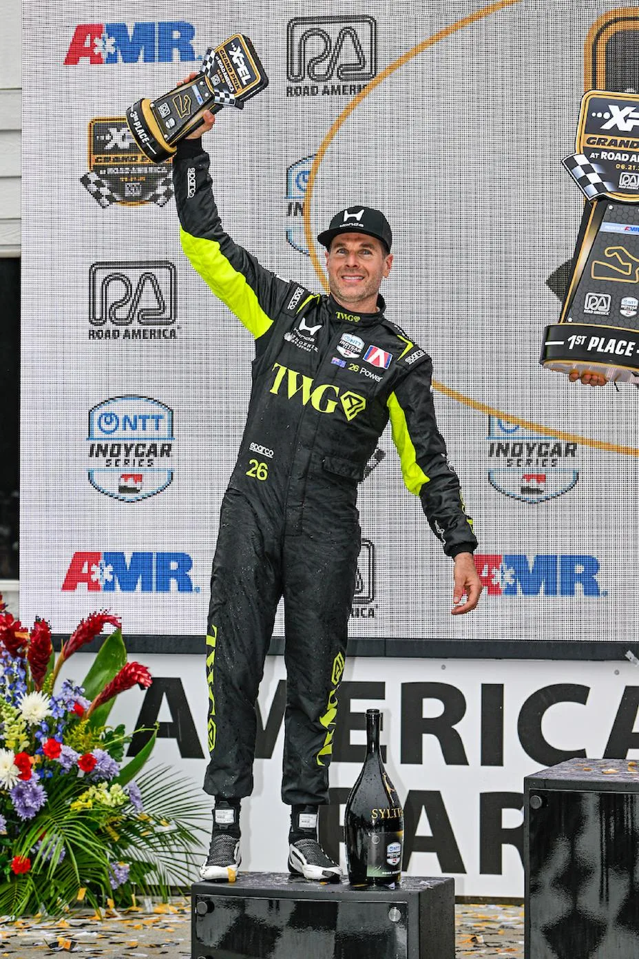 #26: Will Power, Andretti Global Honda, Podium