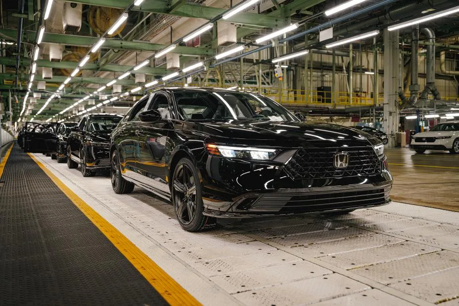 The Honda Accord, shown here in the Marysville Auto Plant, is the highest-ranking gas-powered car in the Cars.com American-Made Index