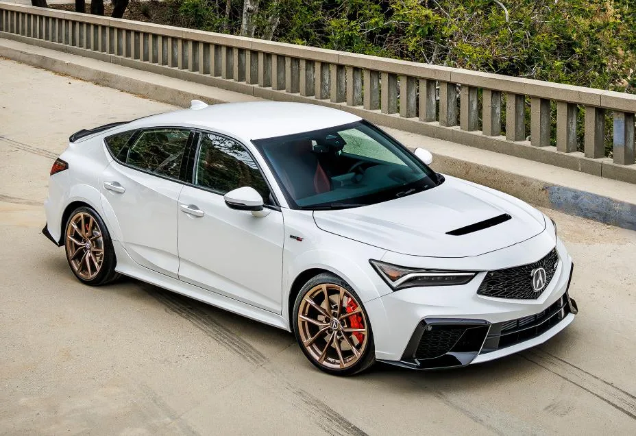 The Acura Integra, made in Marysville, Ohio, is the 18th-ranked vehicle on the Cars.com American-Made Index list for 2026