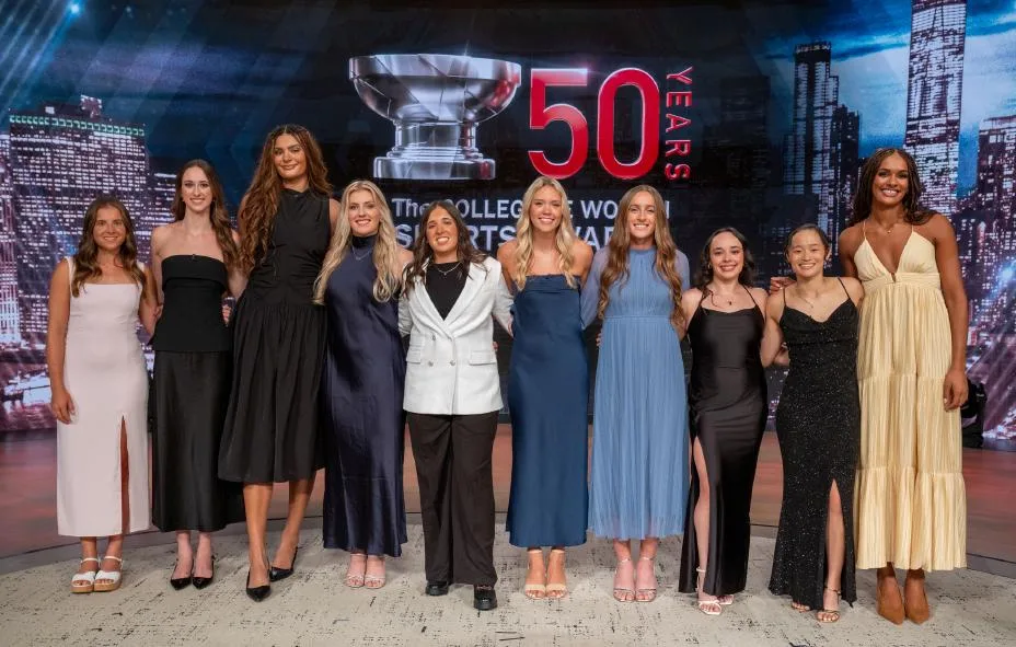 The Collegiate Women Sports Awards Class of 2026. c) Dare to Be Films/CWSA