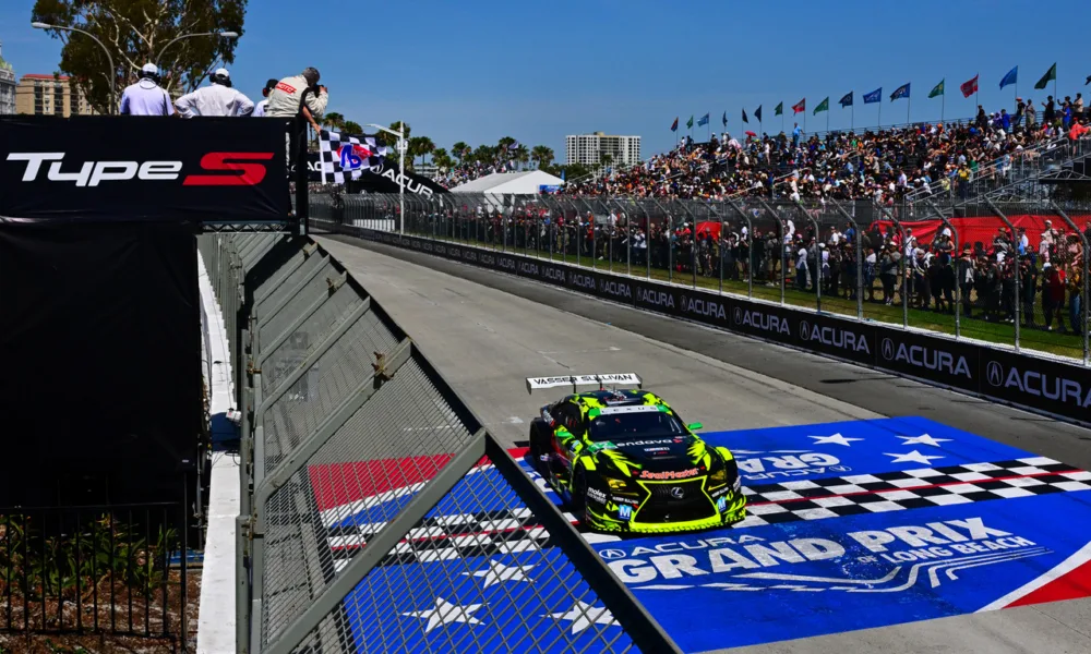 TELITZ, PEDERSEN & THE NO. 12 LEXUS RC F GT3 CLAIM GTD VICTORY IN LONG BEACH