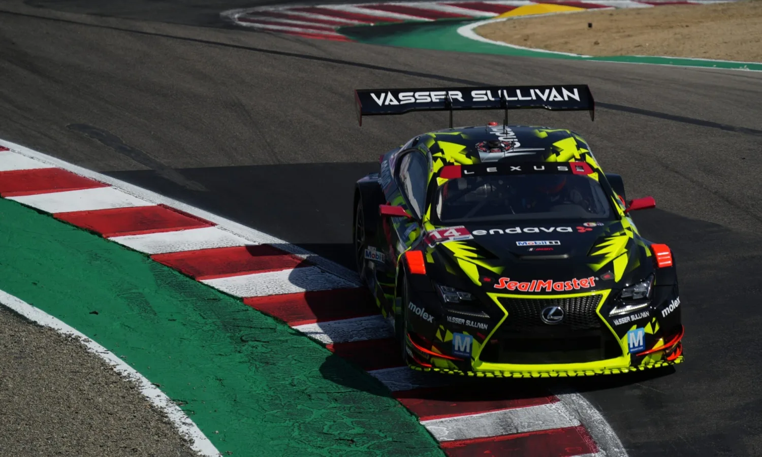 Top 10 Finishes for Lexus RC F GT3s at Laguna Seca