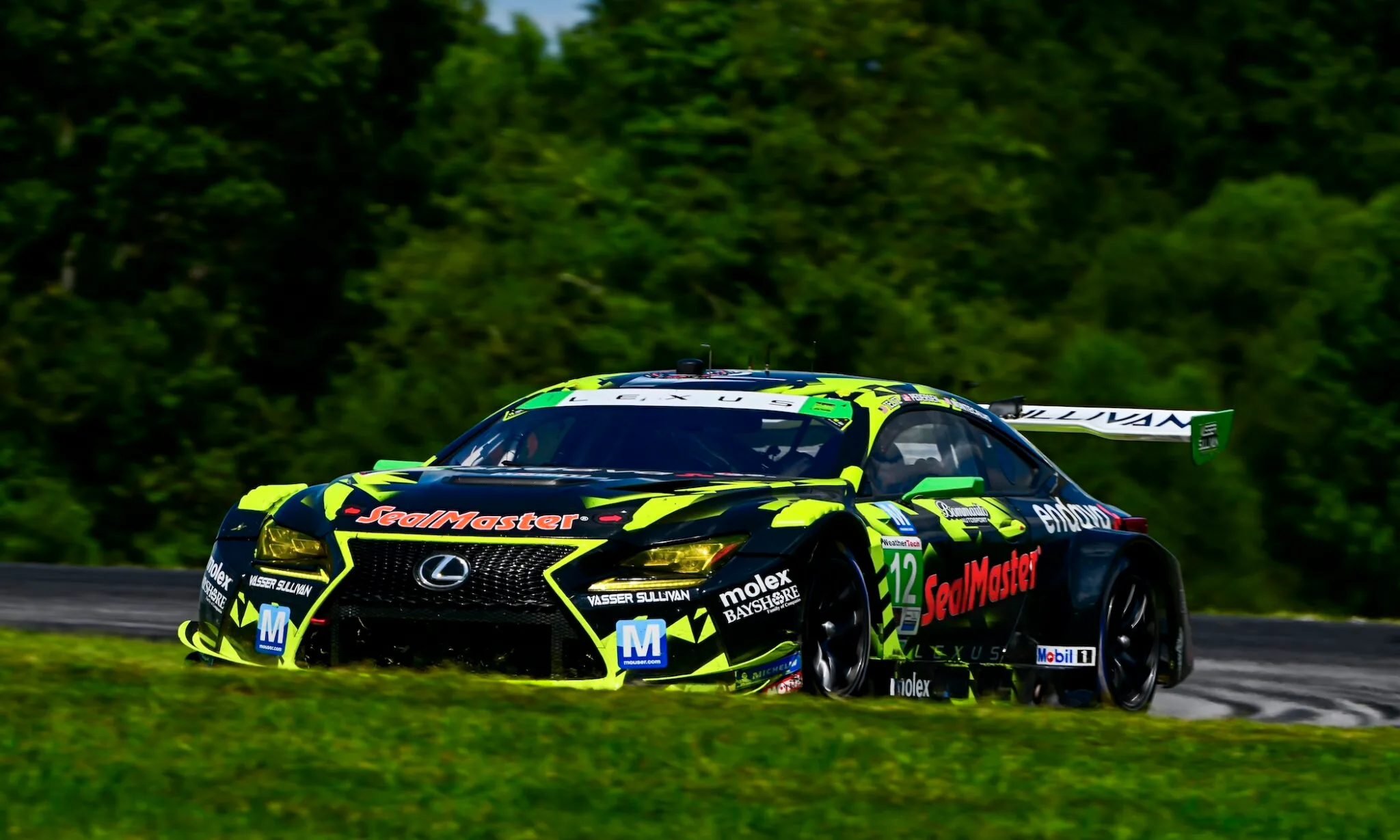 VASSER SULLIVAN LEXUS RC F GT3S SECURE TOP-10 RESULTS AT VIR