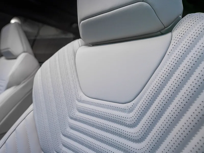 Close up of the textiles on the 2027 Nissan Rogue Hybrid SR.