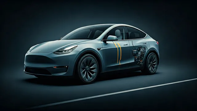 2023 TESLA Model Y — Tesla Model Y interior camera