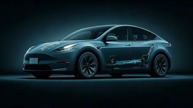 2023 TESLA Model Y — Tesla Model Y interior camera