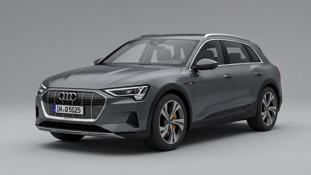 2023 AUDI e-tron safety profile — editorial illustration