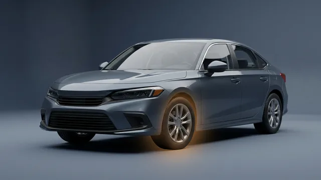 2022 HONDA Civic safety profile — editorial illustration