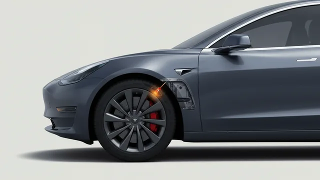 2021 TESLA Model 3 safety profile — editorial illustration