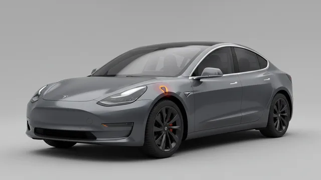 2024 TESLA Model 3 safety profile — editorial illustration