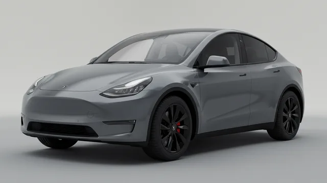 2026 TESLA Model Y safety profile — editorial illustration