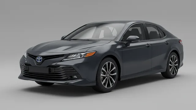 2025 TOYOTA Camry safety profile — editorial illustration